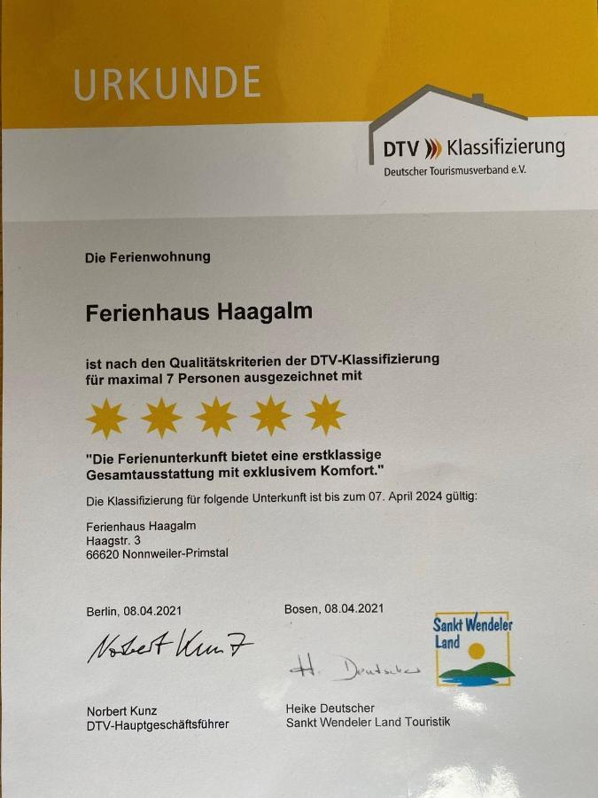 Ferienhaus Haagalm Primstal Ngoại thất bức ảnh